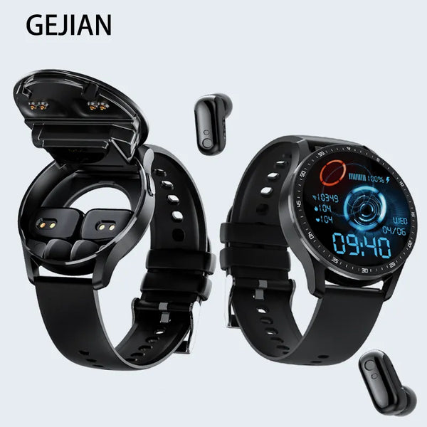 Smartwatch e Fone de Ouvido Dual GEJIAN X7