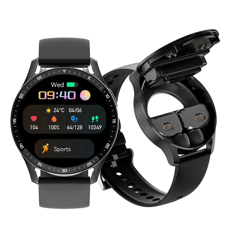 Smartwatch e Fone de Ouvido Dual GEJIAN X7
