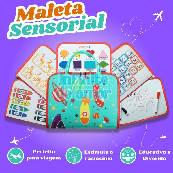 Maleta Sensorial Brinquedo Educativo Montessori